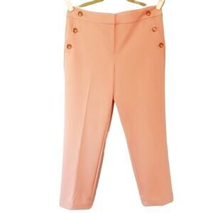 NWT Loft Pants Pink Size 10 Three Button High Rise‎ Dress Trousers Pockets